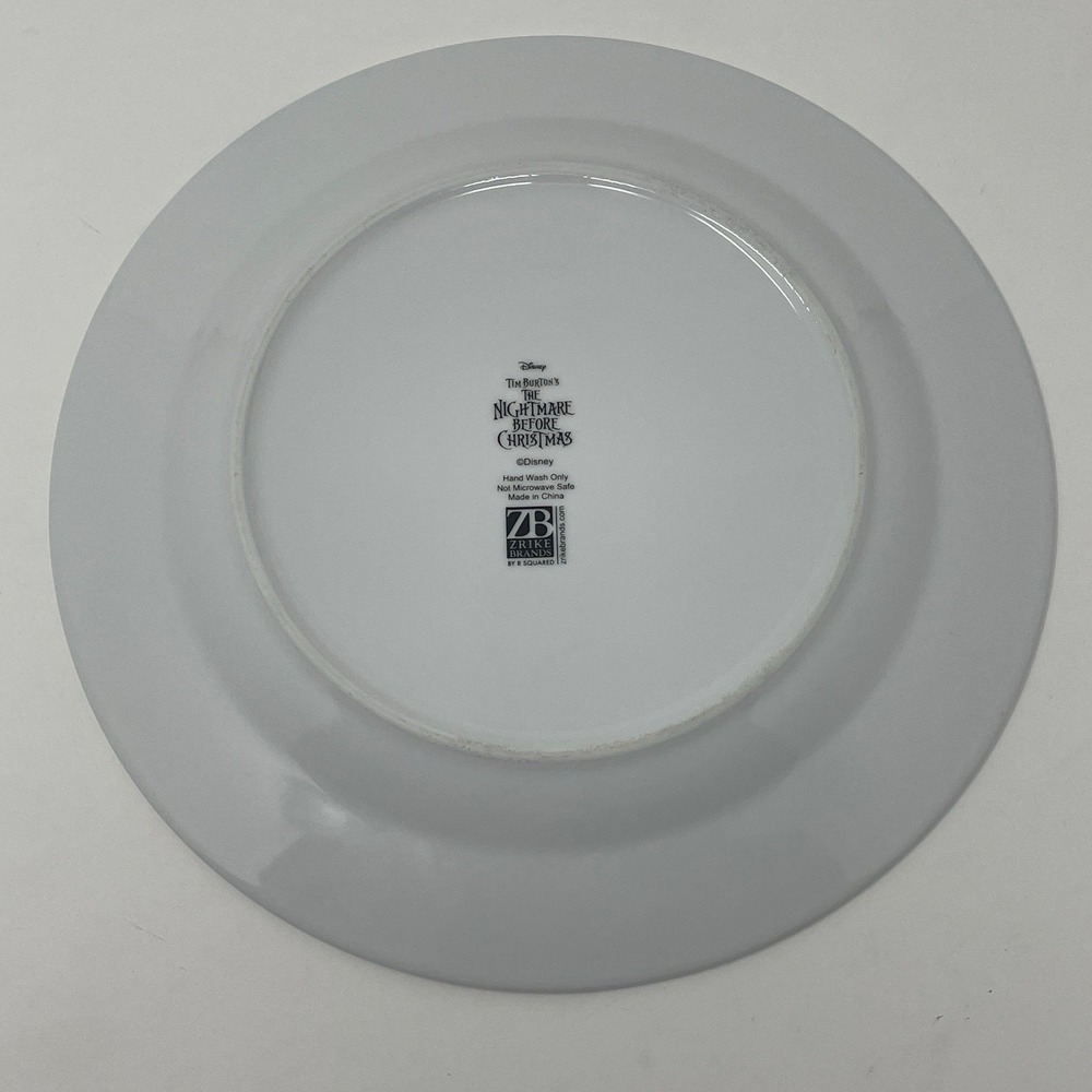 Nightmare Before Christmas Jack & Sally Zrike 10.5″ Decorative Dinner Plate - Picture 4 of 5